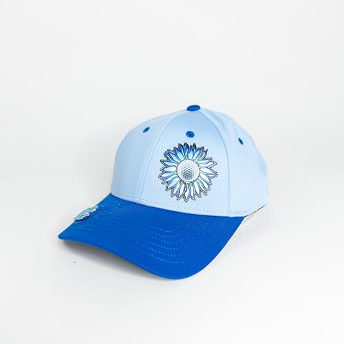 Ladies Adjustable Hats - Tee Holder with Tees & Bill Magnet with Ball Marker - 100% Custom Made - color: Summer Breeze, style: Offset