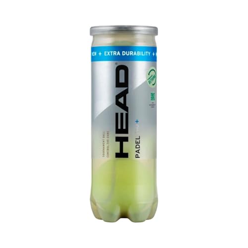 HEAD Padel Pro+ Padel Balls - 3 Ball Can, Enhanced Control, Long-Lasting Pressure & Durability