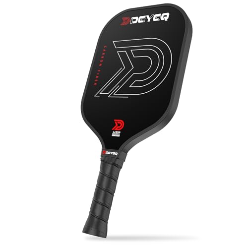 DGYGQ Pickleball Paddles, T700SC Power Carbon Fiber Pickleball Paddle with Polypropylene Honeycomb Core, Increased Power for Ultimate Spin & Consistency - color: Carbon Black