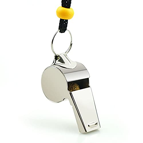 Whistle, 3 Pack Sports Whistles with Lanyard, Loud Crisp Sound Whistles Great for Coaches, Referees, and Officials