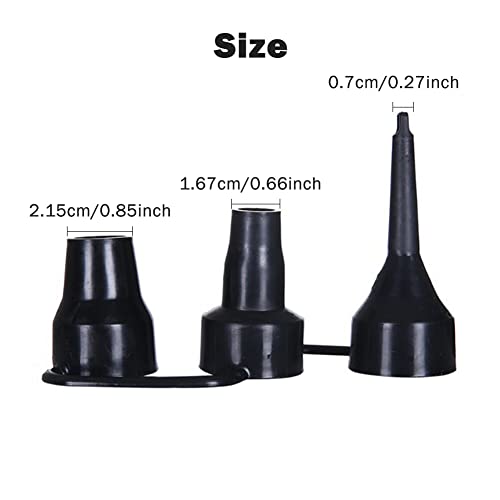 Replacement Nozzles, 3 in 1 Air Pump Nozzle, Plastic Pump Nozzle, for Partial Bed, Mattress, Inflatable Pool Sofa, Camping Cushions, Toy, Balloons, Yoga Balls