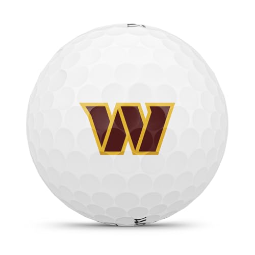 WILSON 2025 Duo Soft NFL Golf Ball - 12 Balls, White, Atlanta Falcons - color: Washington Commanders