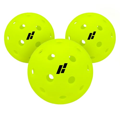 CORE Pickleball-IMPACT40 | Outdoor Pickleball Balls - Durable, Regulation Size - USAPA Approved & Offical Brand-Pickleball World Cup - color: Neon - 3 Pack