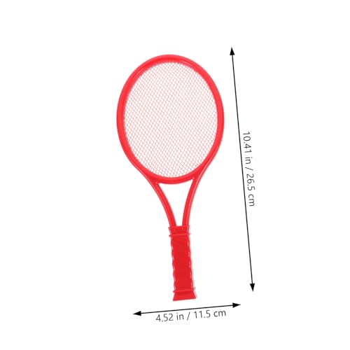UKCOCO 2pcs Boys and Girls Tennis Racket Set Plastic Tennis Rackets for Boys Girls Outdoor Play Random