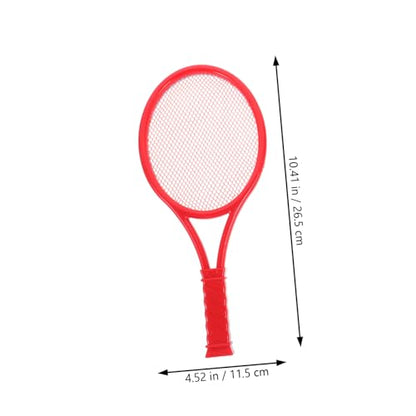 UKCOCO 2pcs Boys and Girls Tennis Racket Set Plastic Tennis Rackets for Boys Girls Outdoor Play Random