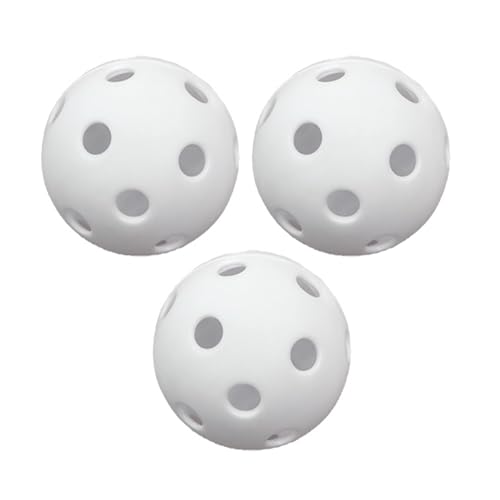 Champion Sports Plastic Golf Practice Balls, 12 Pack, White – Durable Hollow Design, Lightweight Limited-Flight Training Balls - style: 12-Pack White Hollow Golf Balls