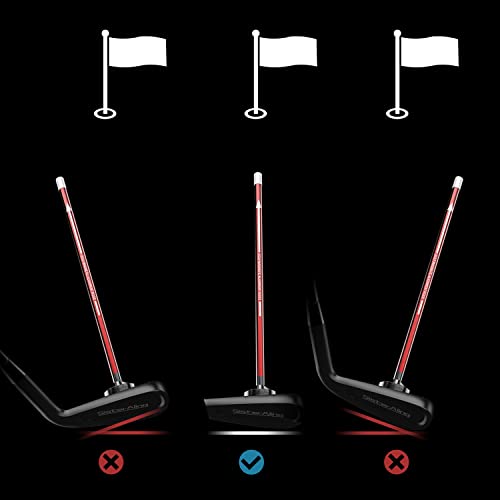 Golf Magnetic Alignment Rods,Golf Club Alignment Sticks,Magnetic Swing Training Aid Accessories Visualize Calibrate Golf Shots,hit the Target with the Right Golf Swing,Golf Gift