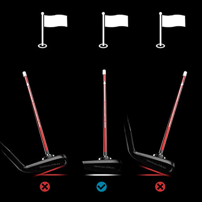 Golf Magnetic Alignment Rods,Golf Club Alignment Sticks,Magnetic Swing Training Aid Accessories Visualize Calibrate Golf Shots,hit the Target with the Right Golf Swing,Golf Gift