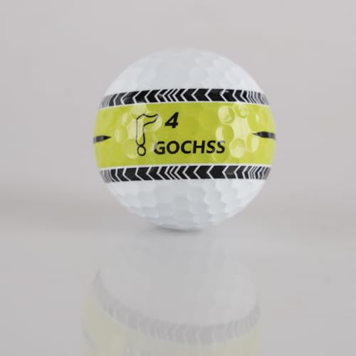 2-Layer Surlyn Golf Balls with Green Aiming Line, 332 Dimples, Low Spin, Long Distance Over 30 Yards, Durable Golf Balls for Amateur, Junior, Lady – 20 Pack