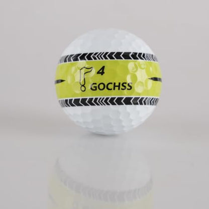 2-Layer Surlyn Golf Balls with Green Aiming Line, 332 Dimples, Low Spin, Long Distance Over 30 Yards, Durable Golf Balls for Amateur, Junior, Lady – 20 Pack