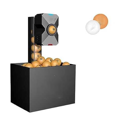 Ping Pong Robot Machine, Ping Pong Tennis Ball Launcher with Remote Control, 4-40 M/S Can Hold About 100 Balls, Penalty Kick, Forehand and Backhand Practice, for Home School Practicing