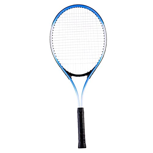 27-inch Beginner Tennis Racque for Adult - Light Adult Singl Racquet Set for Women Men with Carry Bag - color: Blue