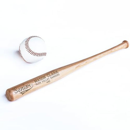 Personalized Mini Bat 18″, Custom Mini Baseball Bat, Personalized Coach Gift, Team Gift, Tee Ball, Baseball Team Coach Gift, Little League Gift, Softball Team Coach Gift - style: Senior Script