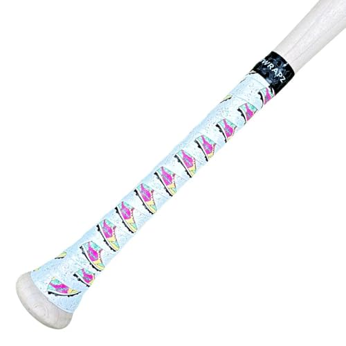 Bat Grip Tape for Baseball - Softball Precut and Pro Feel Bat Grip Tape Replacement - color: Ice Cream Cleats