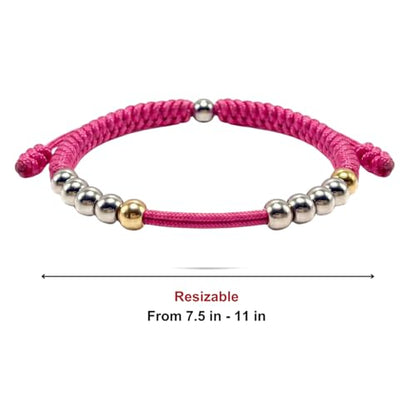 Golf Counter Bracelet, 10 Bead Handmade Score Counter, Adjustable Stainless Steel Beads, Easy Stroke Counting Accessory for Men and Women