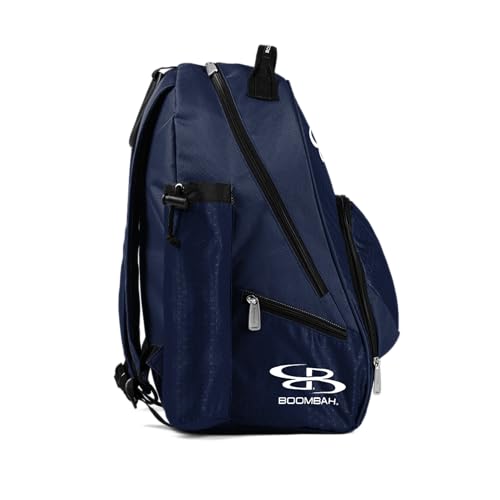 Boombah Tyro Baseball/Softball Bat Backpack - 20" x 15" x 10" - Holds 2 Bats up to Barrel Size of 2-5/8" - color: Navy_C23
