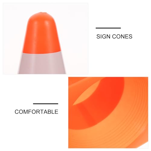 Football Training Marker Cones Bucket Set, 9-inch Orange Soccer Obstacle Cones for Agility Drills, 2pcs Football Training Equipment for Outdoor Practice and Coaching