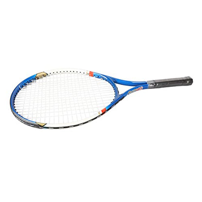 SUNGOOYUE Adult Tennis Racket, Aluminum Alloy Lightweight Racket with Triple Shock Absorption and Storage Bag, for Training and Recreational Use - color: Blue