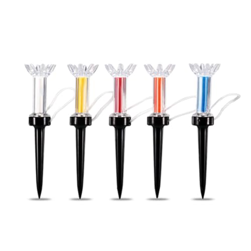 Golf Tees, Magnetic Golf Tee, Golf Tee with Magnetic Plastic 360 Degree Bounce, 90mm/79mm Durable Flexible Magnetic Plastic Golf Tee Training Practice Tool Accessoryy 5pcs