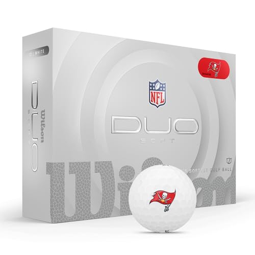 WILSON 2025 Duo Soft NFL Golf Ball - 12 Balls, White, Atlanta Falcons - color: Tampa Bay Buccaneers