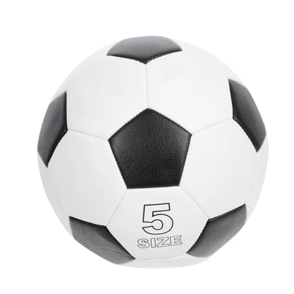 Operitacx Size 5 Pu Soccer Ball, Machine Sewn Football for Training and Match Play, Sturdy Outdoor Soccer Ball Suitable for Adult and Youth Practice