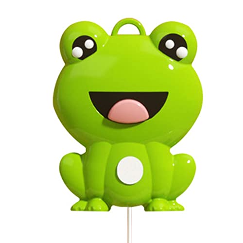 Table Tennis Trainer, Cute Kids Tennis Racquet Badminton Tennis Racket Sports Game Indoor Hanging Elastic Shaft Automatic Winding Educational Exercise for Kids Self Practice - size: Frog Style
