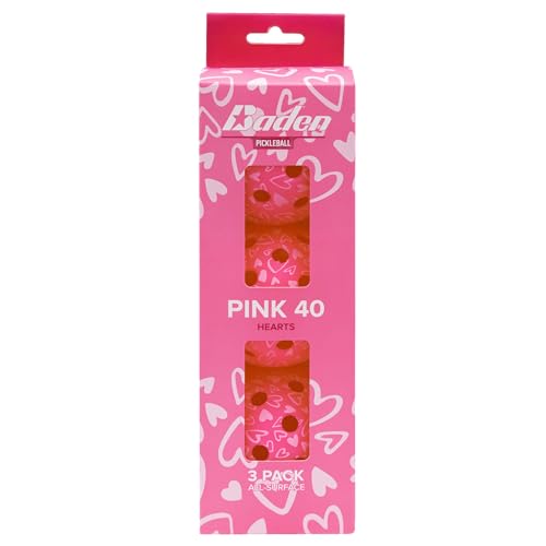 Baden Rival 40 Pickleball Balls | Set of 3 | USAPA Approved | Durable for Consistent Play | Neon Green - color: Dink Pink