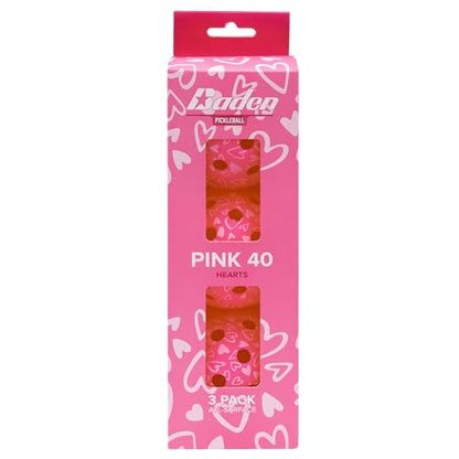 Baden Rival 40 Pickleball Balls | Set of 3 | USAPA Approved | Durable for Consistent Play | Neon Green - color: Dink Pink