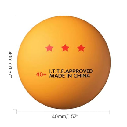 10 Pcs Pingpong Ball 3-Star Table Tennis Ball for Indoor/Outdoor Pingpong Table