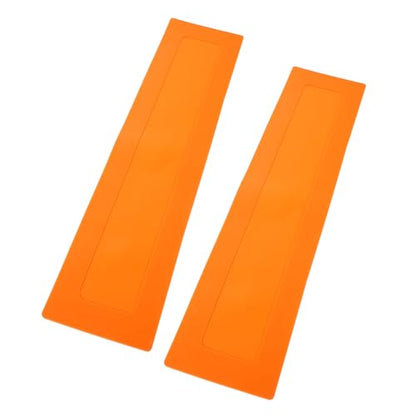2pcs Baseball Training Line Markers Flat Rectangular Court Spots Orange Portable Baseball Coaching Equipment for Field Marking and Agility Training
