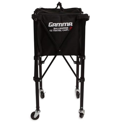 GAMMA Sports EZ Travel Cart, Tennis & Pickleball Hopper, Padel, Portable Compact Design, Sturdy Lightweight Construction, EZ Bags, 150 or 250 Capacity, Premium Carrying Case Included - size: 250 Ball, style: Cart