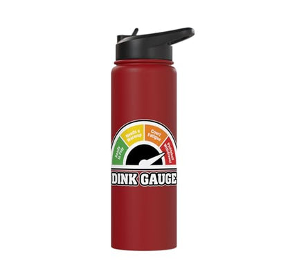 Stainless Steel Insulated Water Bottle - color: Red