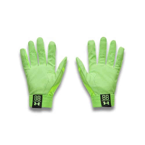 Under Armour Boys Youth Clean Up Baseball Gloves - color: (362) Cyber Green / Hyper Green / Cyber Green, size: Small