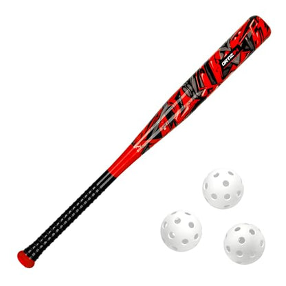 Ortiz34 Bat & Ball Set - Graffiti Plastic Bat & Ball Homerun Set- David Ortiz Backyard Baseball Set for Youth, Kids, Teenagers, Adults (Bat & Ball Set, Blue) - color: Red, style: Bat & Ball Set