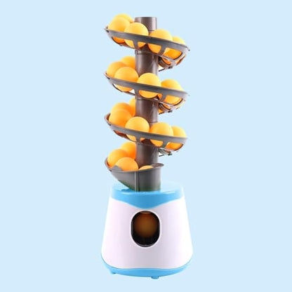kowaku Table Tennis Robot Portable Table Tennis Equipment Launcher Automatic Table Tennis Serve Machine for Beginners Training - size: Holds 28 Balls
