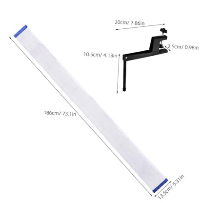 Kisangel Table Tennis Net and Post Set Portable Easy to Install Pong Net for Indoor and Retractable Design Clamps for Seamless Game