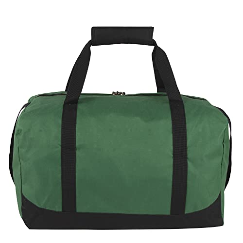 24 Pack Bulk Duffle Bags Wholesale by the Case for Homeless, Sports Teams, and Duffle Bags for Foster Kids (All Green Pack) - color: All Green Pack