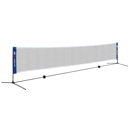 Adjustable Height Portable Badminton Net, Outdoor Net for Playing Pickleball, Kids Volleyball, Soccer Tennis, Lawn Tennis, Foldable Design, Durable Nylon Mesh, Easy Setup, Sports Equipment