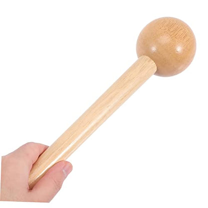 INOOMP 2pcs Mallet Wooden Accessories in Baseball Kids Mallets Portable Round Mini Glove Mitt Softball Breakin Headed Your Shaping Toy Accessory Pocket Shaper Breaking