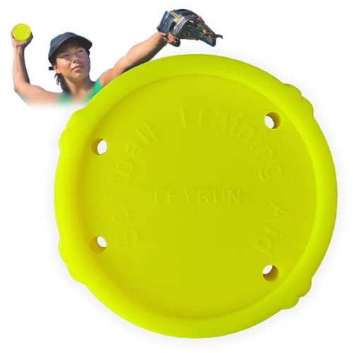 Softball Pitching Spinner, Overhand Throwing Trainer with Instant Spin&Release Feedback, Official 12" Size - color: Green