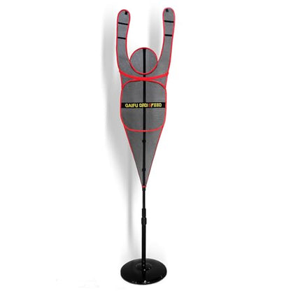 Kunovo Height Adjustable Defender Dummy, Hands-up Design Basketball Shooting Training Device, Shot/Passing/Dribbling Training Aid with Round Base - color: Red