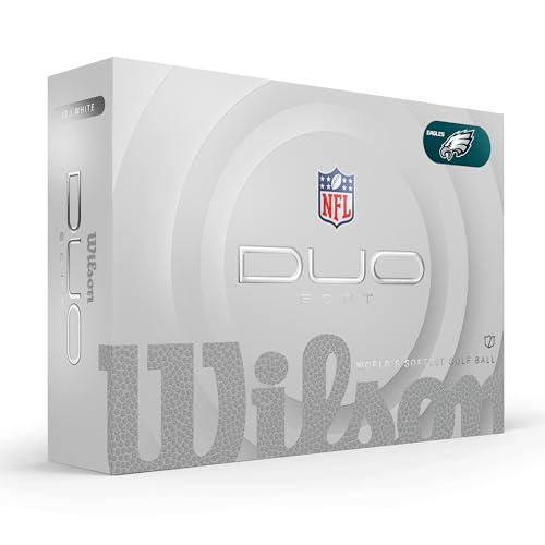 WILSON 2025 Duo Soft NFL Golf Ball - 12 Balls, White, Atlanta Falcons - color: Philadelphia Eagles