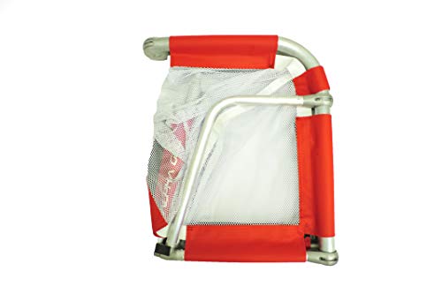 Alpha Goal - The Original All Aluminum Folding Goal with Carry Bag. Pro Grade Quick Folding Aluminum Folding Goal Bag inlcluded. Sizes 4'x2.5', 5'x3', 6'x4'. - color: Red, size: 4x2.5
