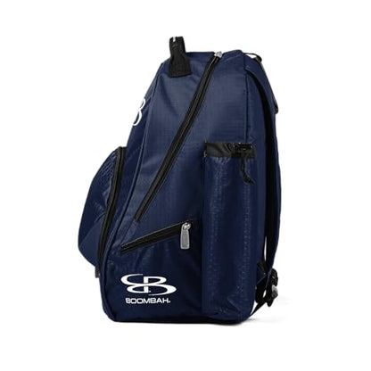Boombah Tyro Baseball/Softball Bat Backpack - 20" x 15" x 10" - Holds 2 Bats up to Barrel Size of 2-5/8" - color: Navy_C23