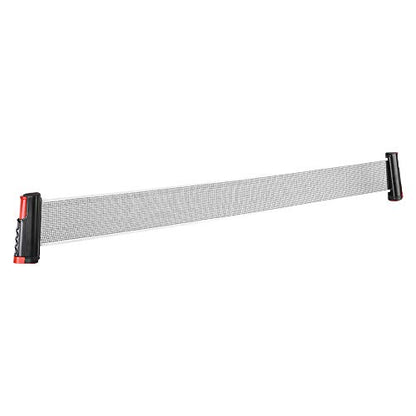 LIZEALUCKY Table Tennis Net Rack Portable Telescopic Adjustable for Pong Players - color: Wavy edge black and red