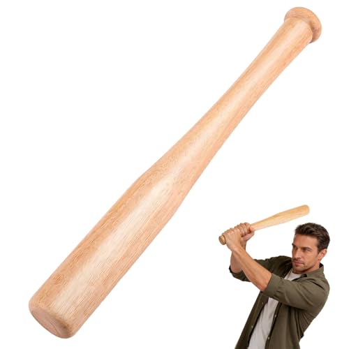 18 Inch Mini Wooden Baseball Bat, Portable Short Wood Baseball Bat for Home Safety & Personal Security