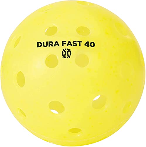 Dura Fast 40 Pickleballs | Outdoor Pickleball Balls Neon or Yellow USAPA Approved and Sanctioned for Tournament Play, Professional Perfomance� (Yellow, 12 Pack)�