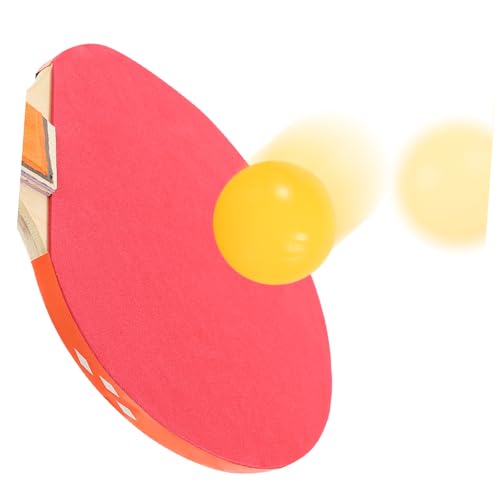 Toddmomy Rubber Faced Table Tennis Racket Set Paddles Balls and Comfortable for Beginners and Skill Levels for Indoor and