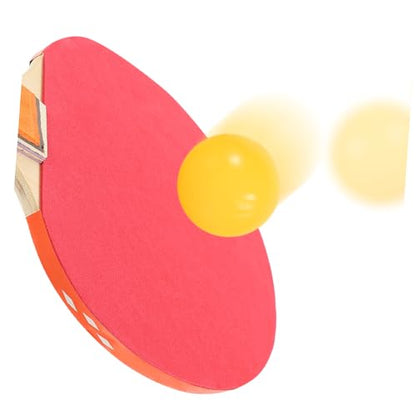 Toddmomy Rubber Faced Table Tennis Racket Set Paddles Balls and Comfortable for Beginners and Skill Levels for Indoor and