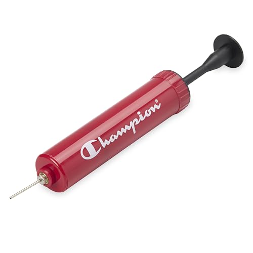 Champion Replacement Ball Pump with Metal Inflation Replacement Needles for Sports Balls with Compact Case, Compatible with Most Pumps for Basketball, Soccer, Football, Volleyball & Yoga Balls